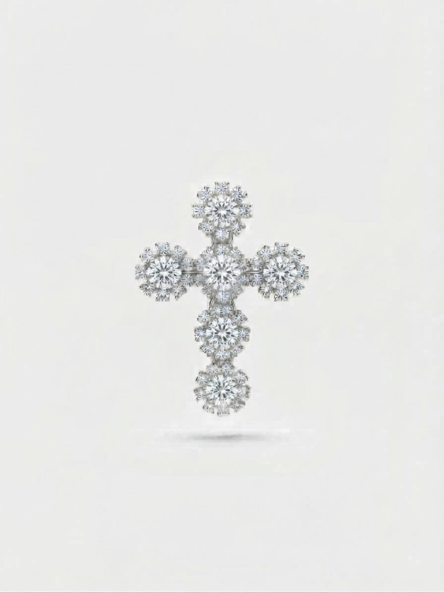 Anello cross fiorellini
