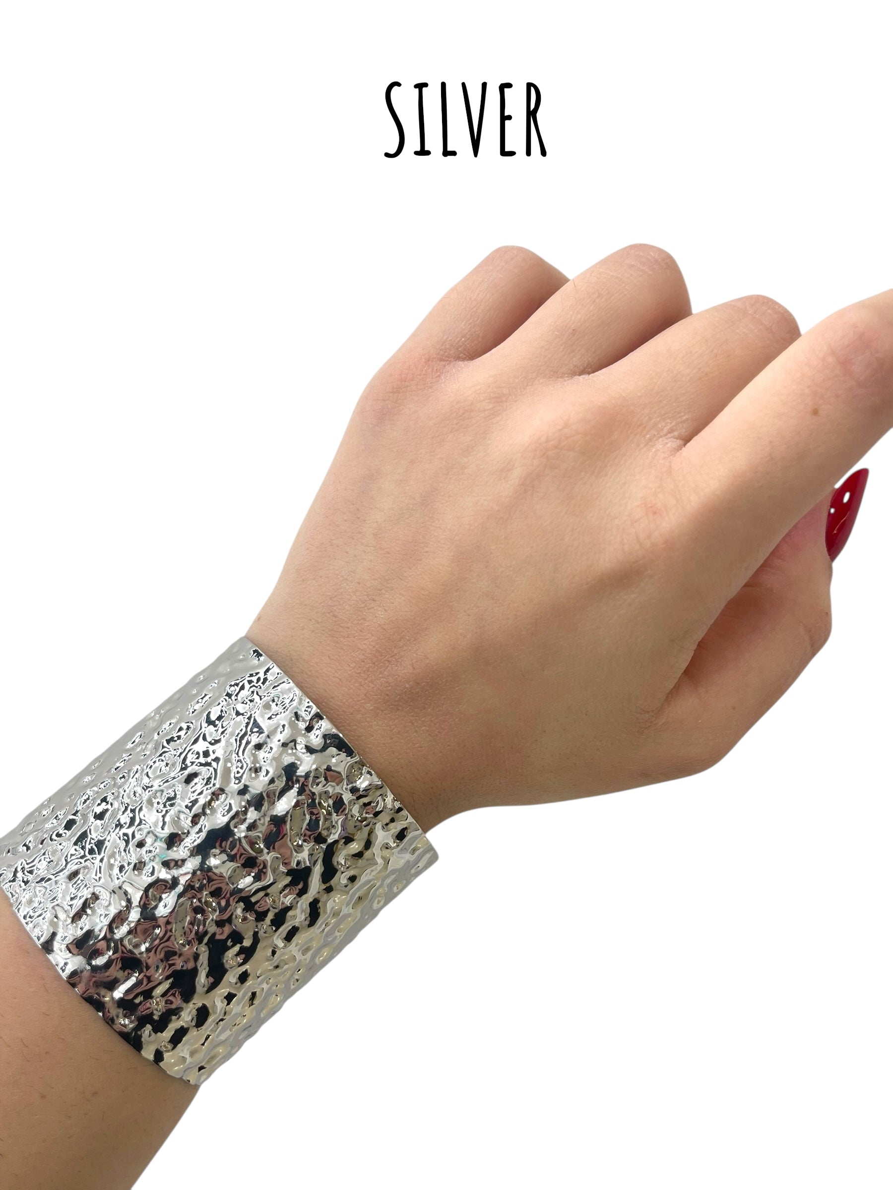 Bracciale schiava martellato