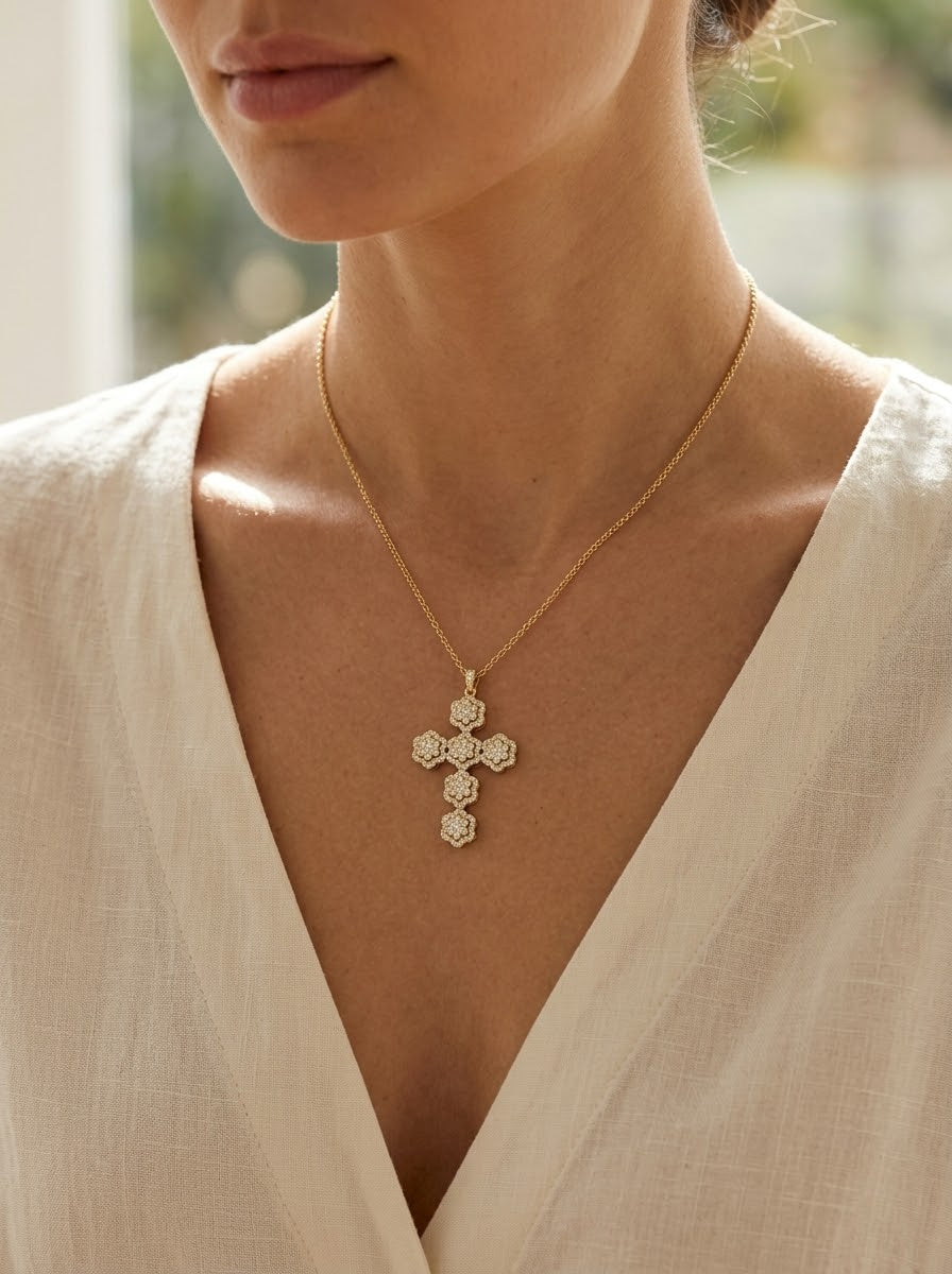 Collana cross bloom