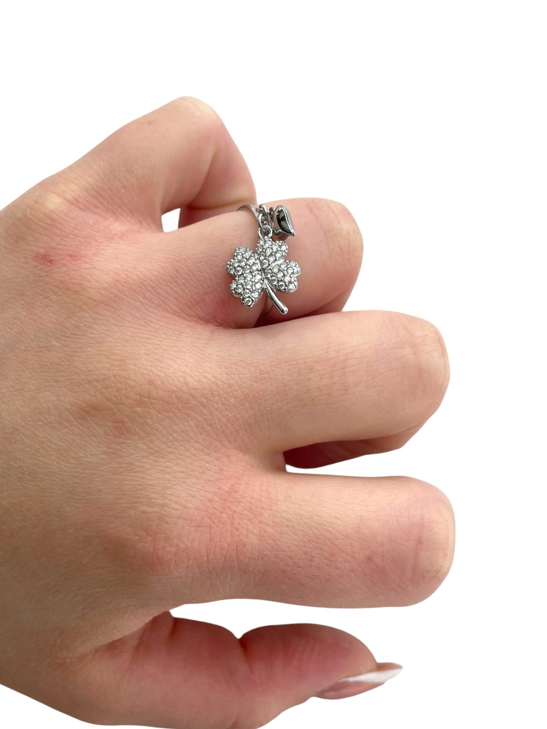 Anello quadrifoglio sonagli