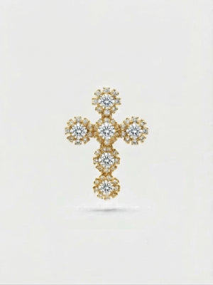 Anello cross fiorellini