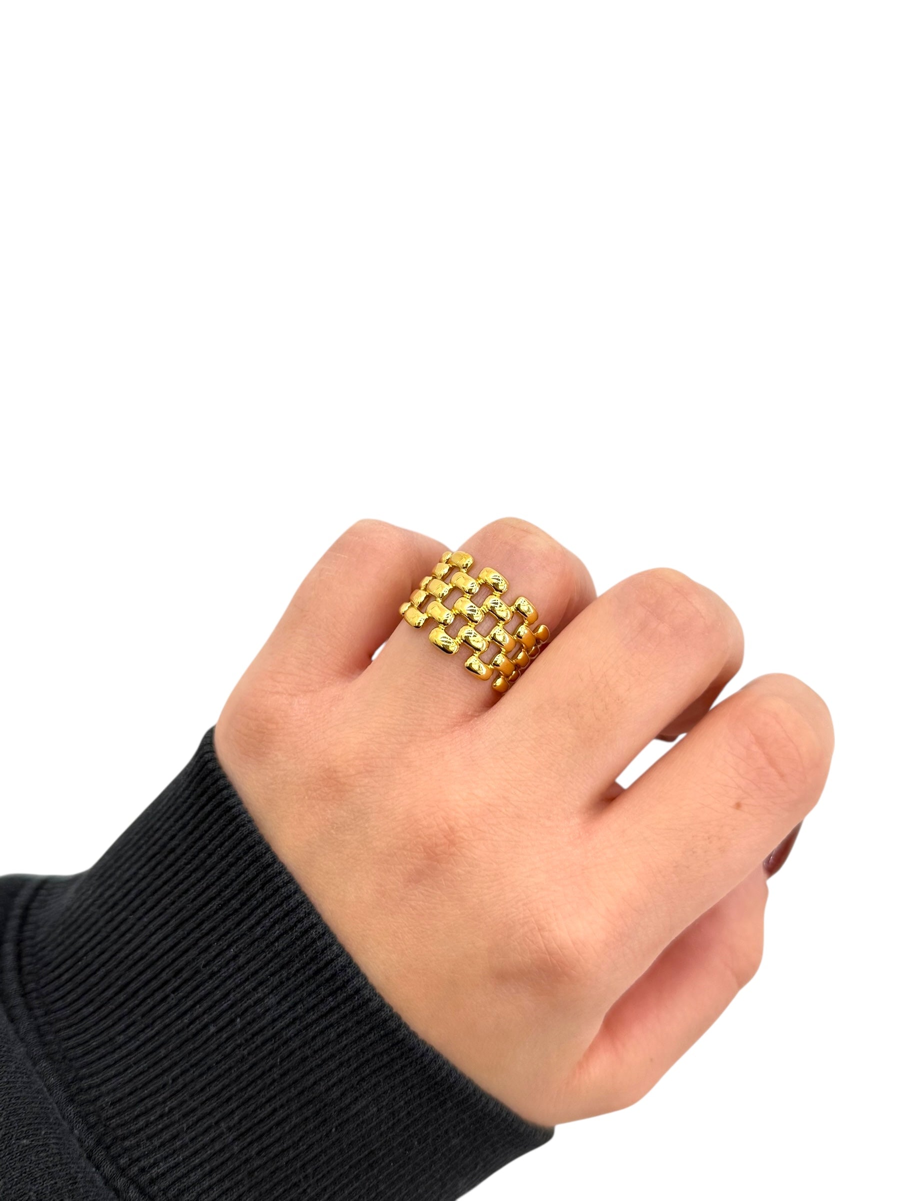 Anello maglia traforato