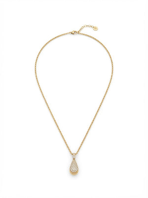 Collana goccia strass