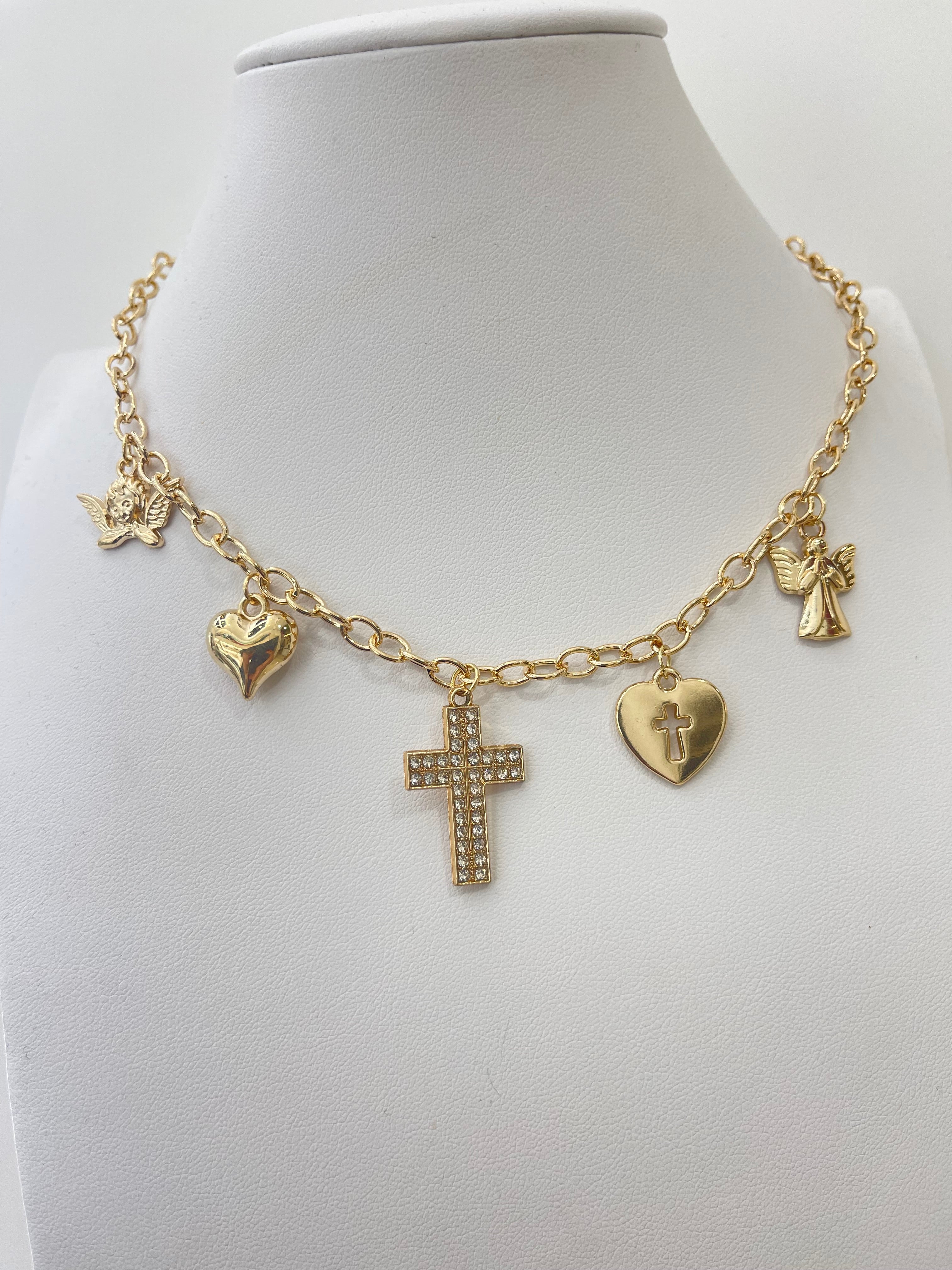 Collana multi pendente