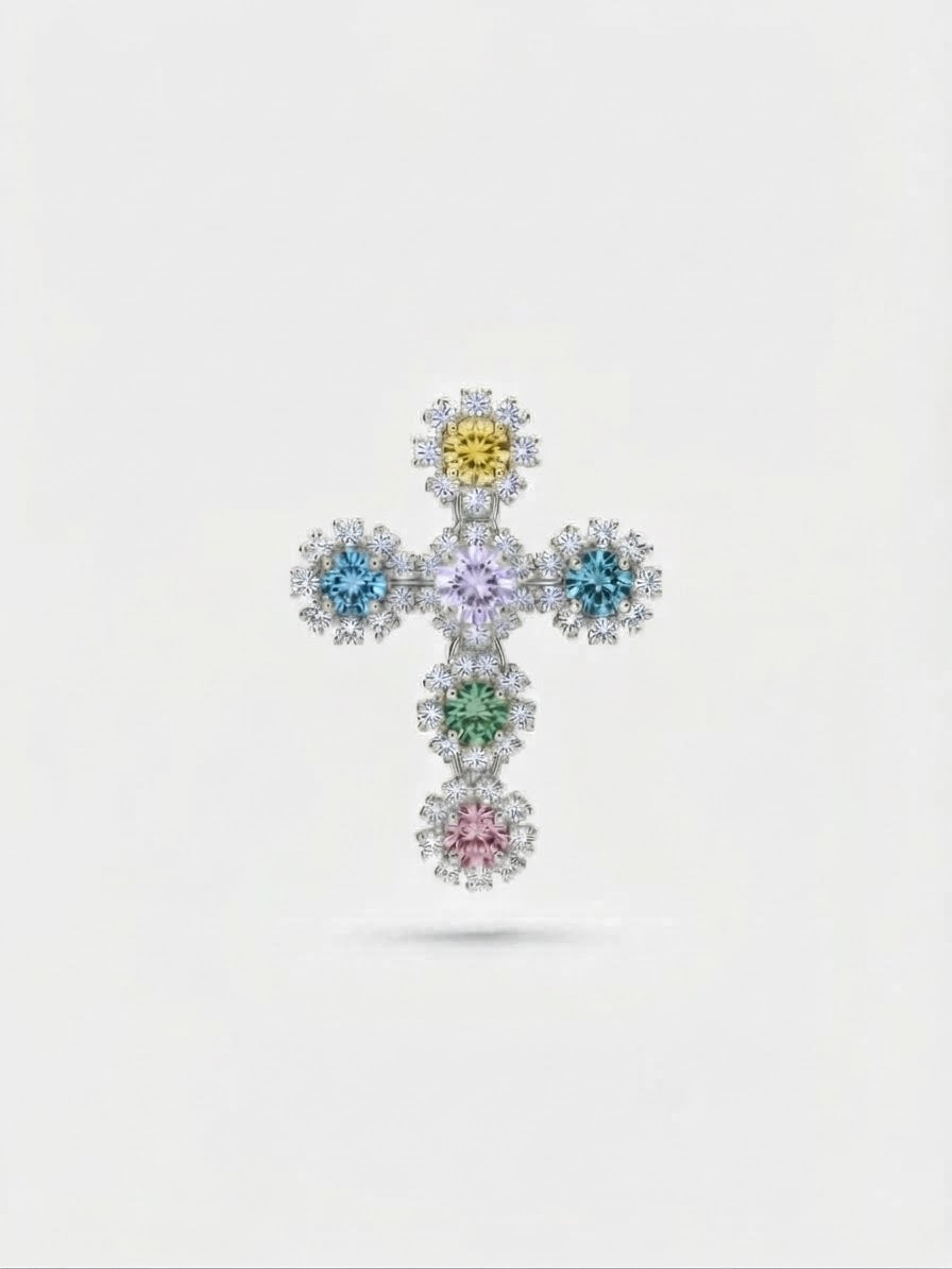 Anello cross fiorellini