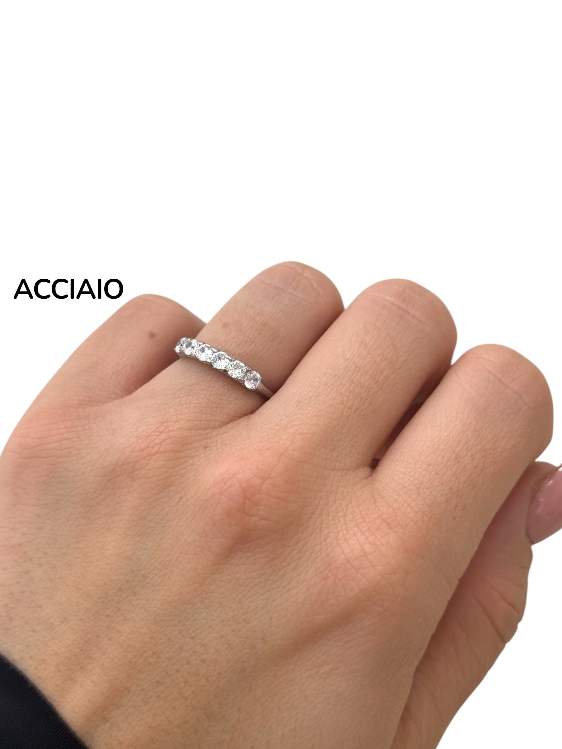 Anello veretta inossidabile