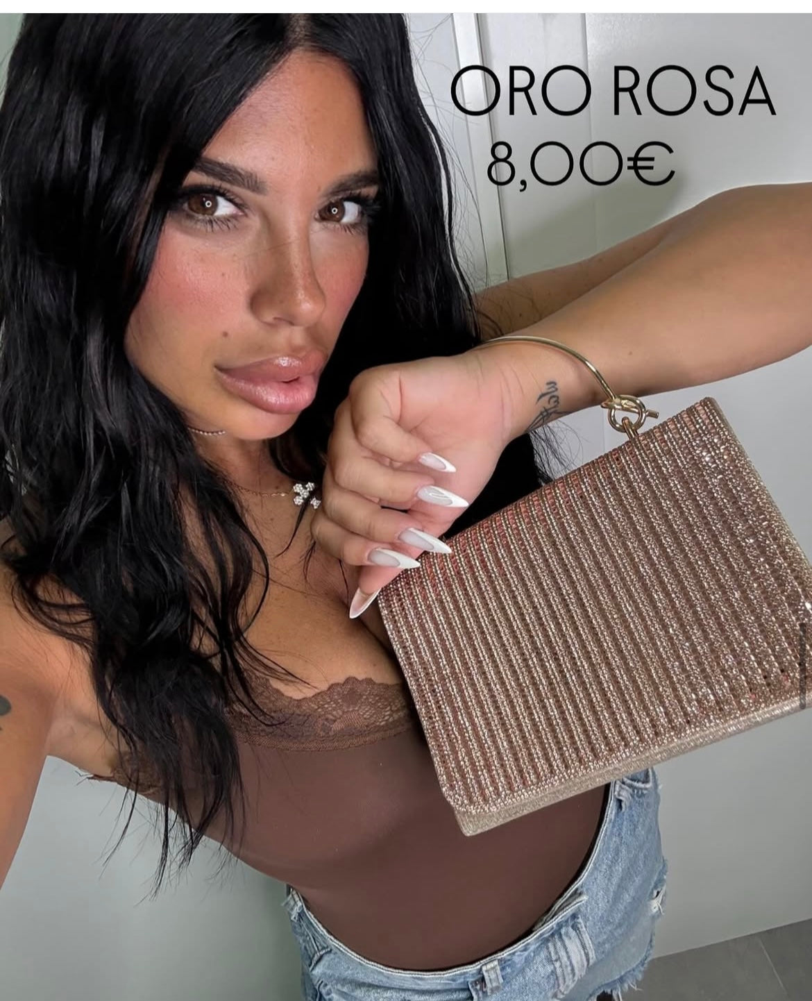Borsa cerimonia manico rigido
