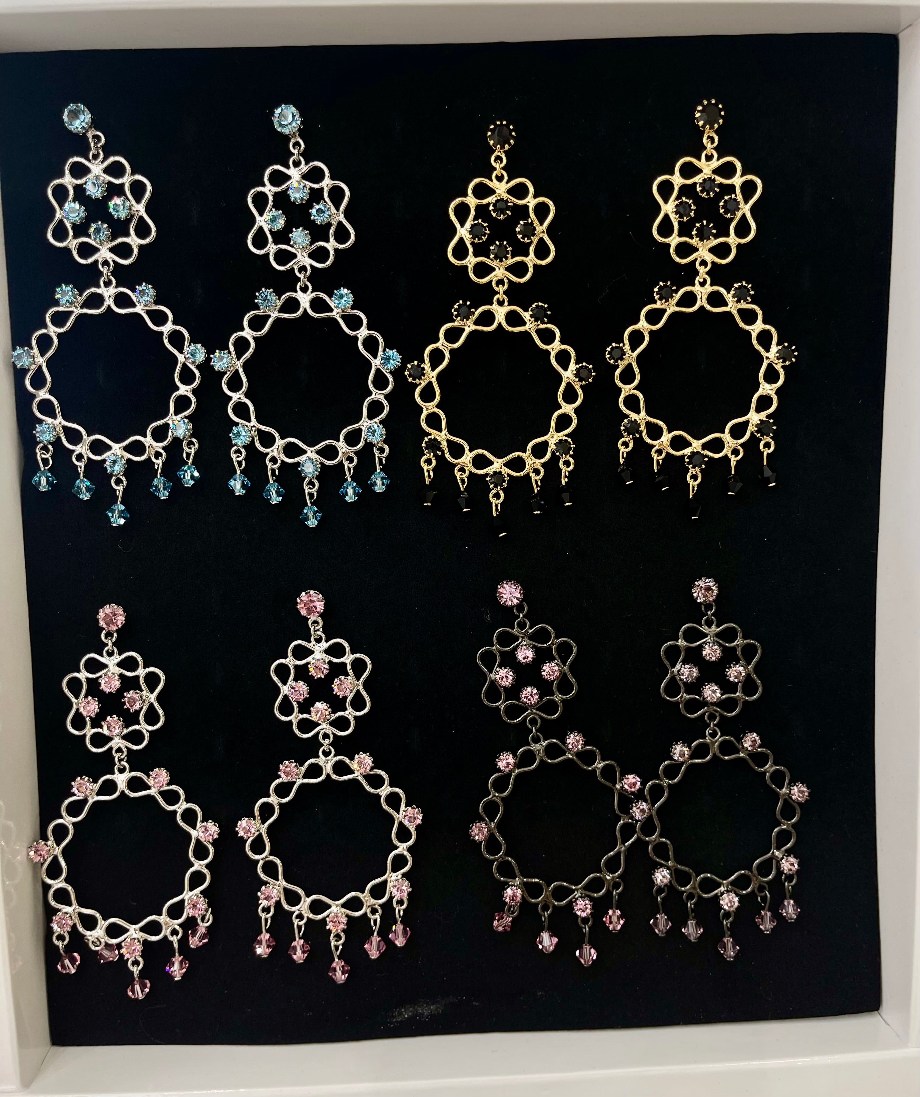 Orecchini rotondi Swarovski