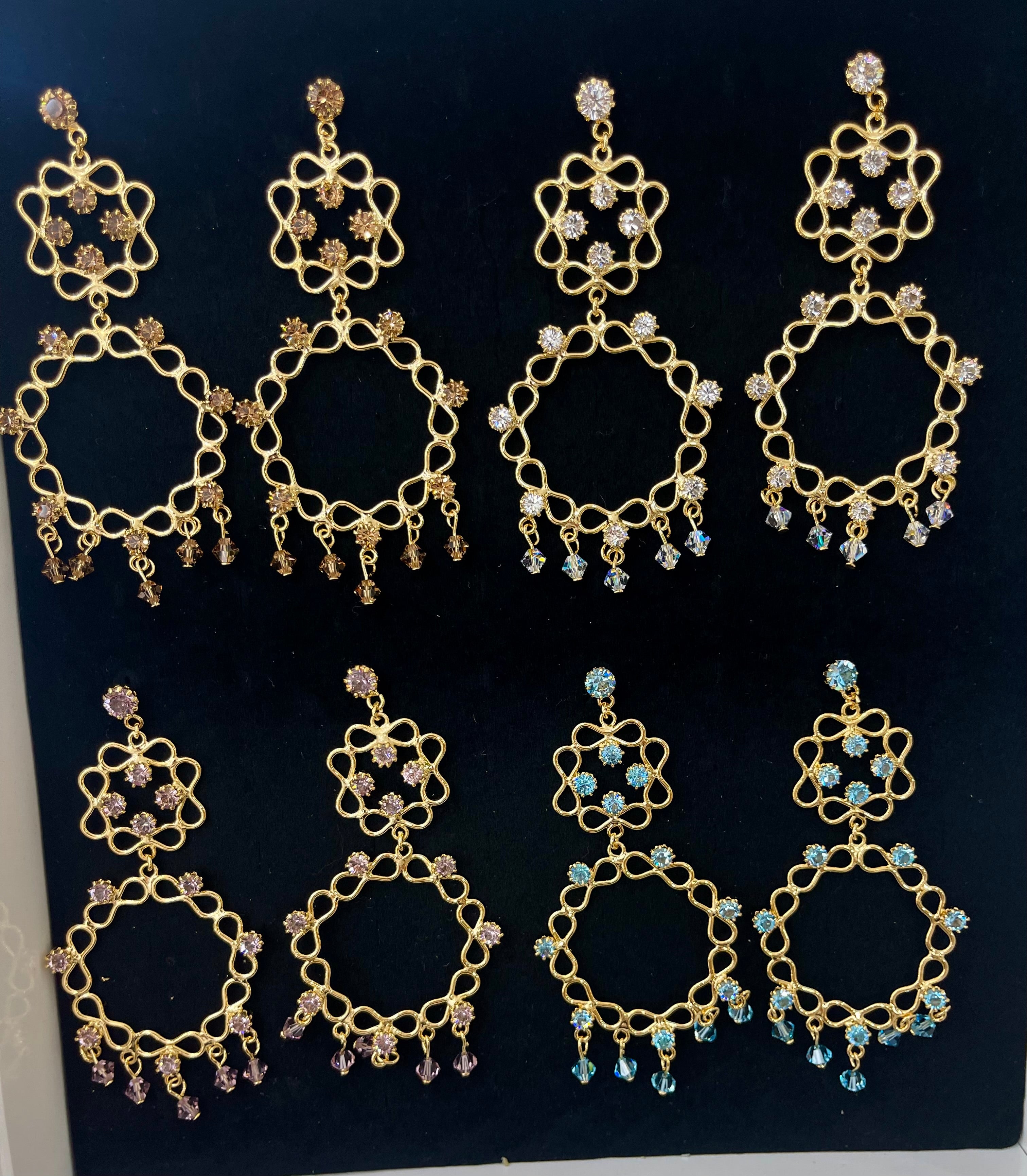 Orecchini rotondi Swarovski