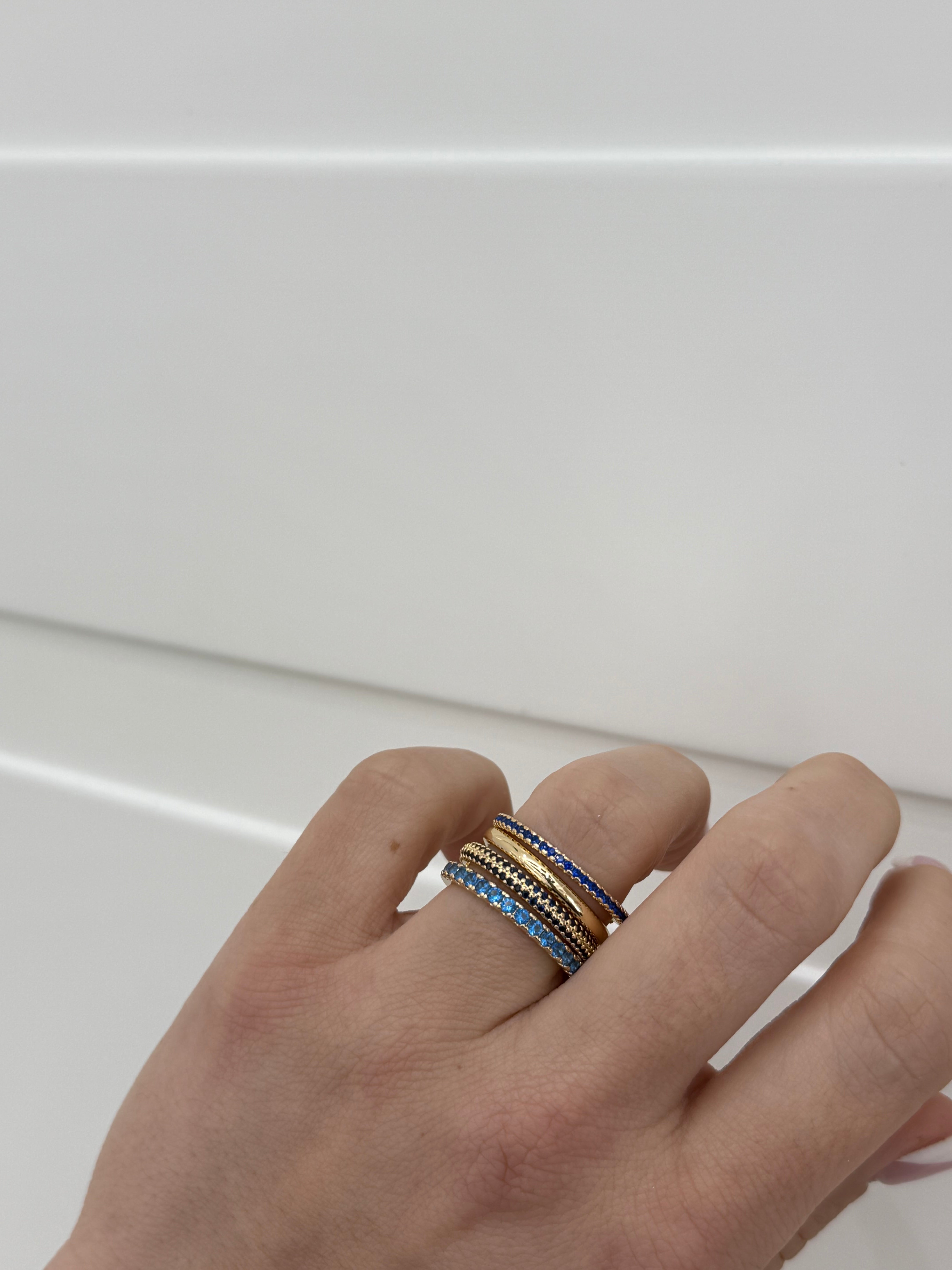 Anello four bicolore