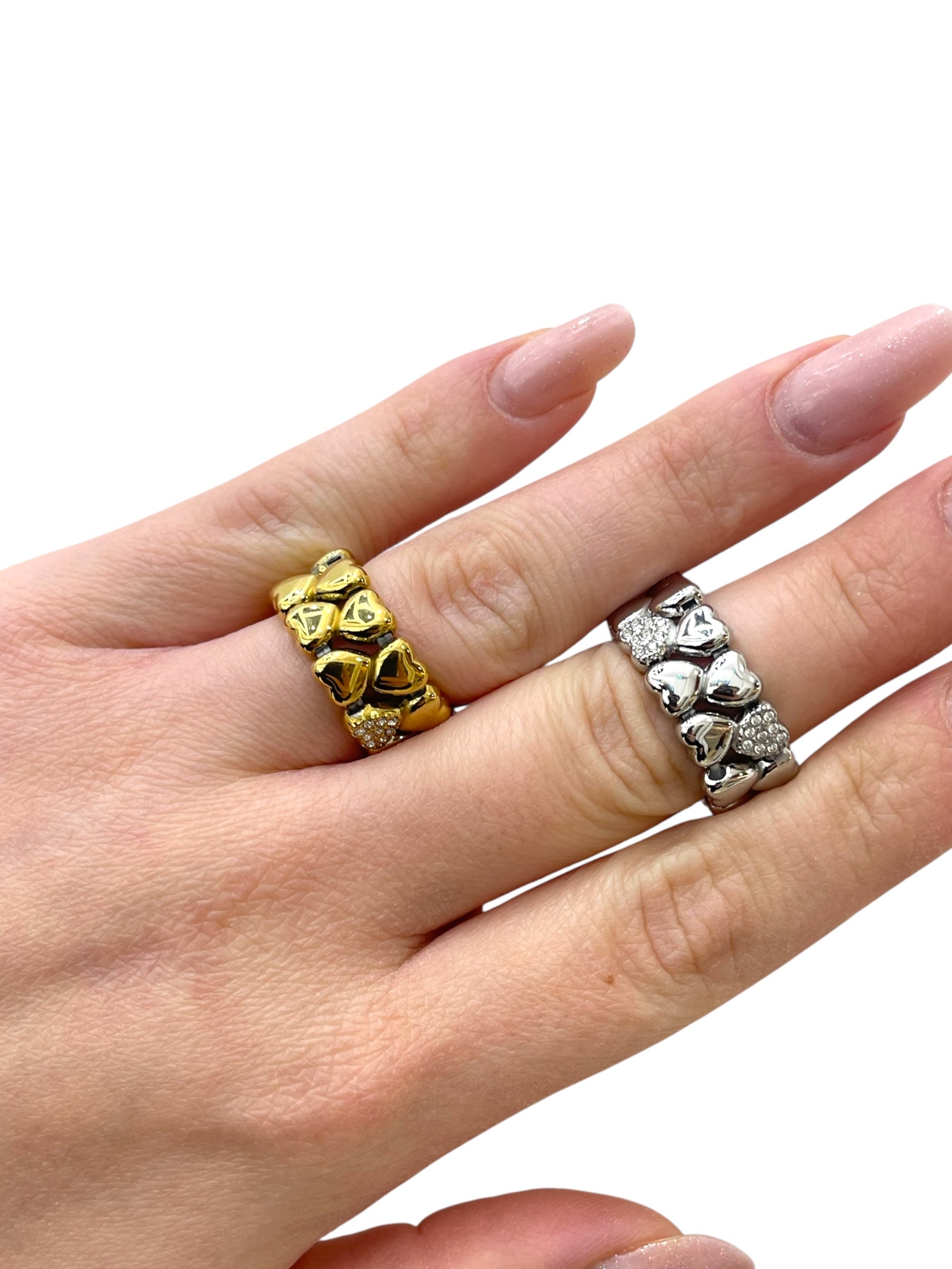 Anello fascione cuore