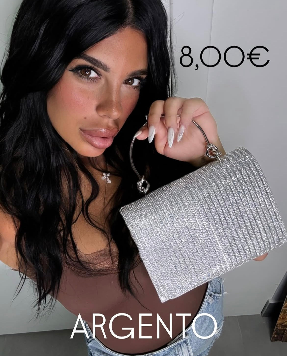 Borsa cerimonia manico rigido