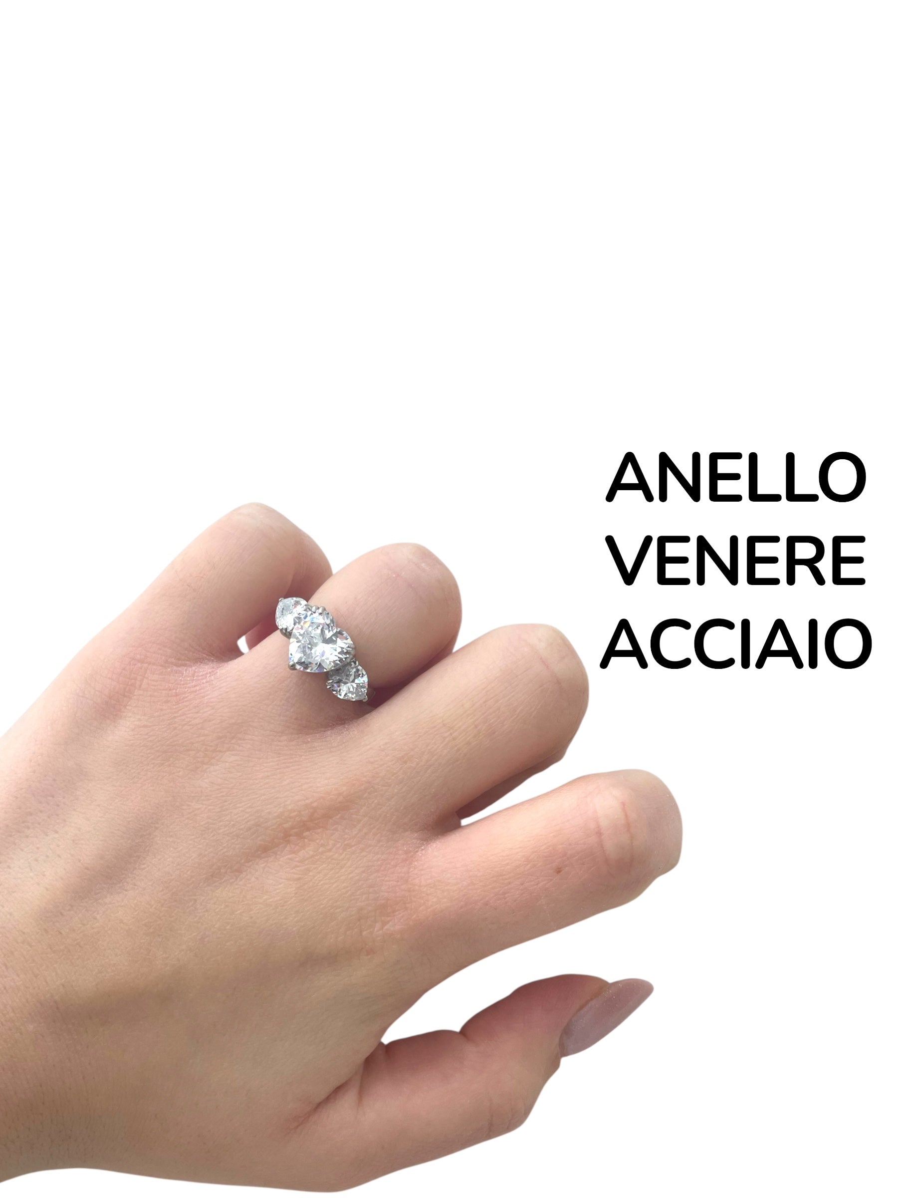 Anello venere acciaio