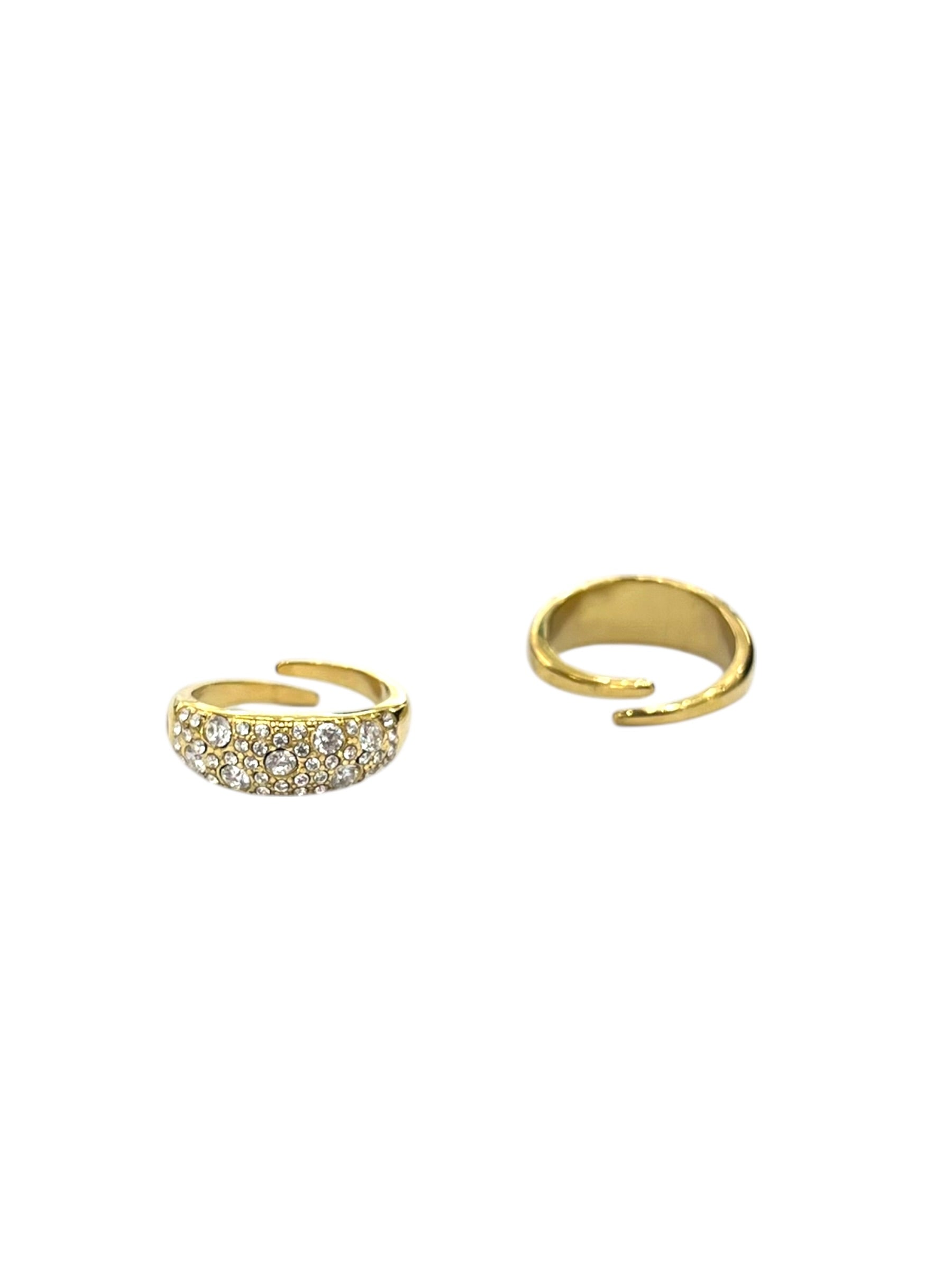 Anello super strass inox