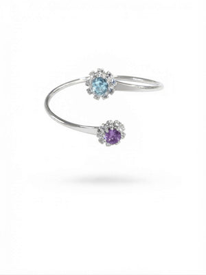 Bracciale duetto floreale