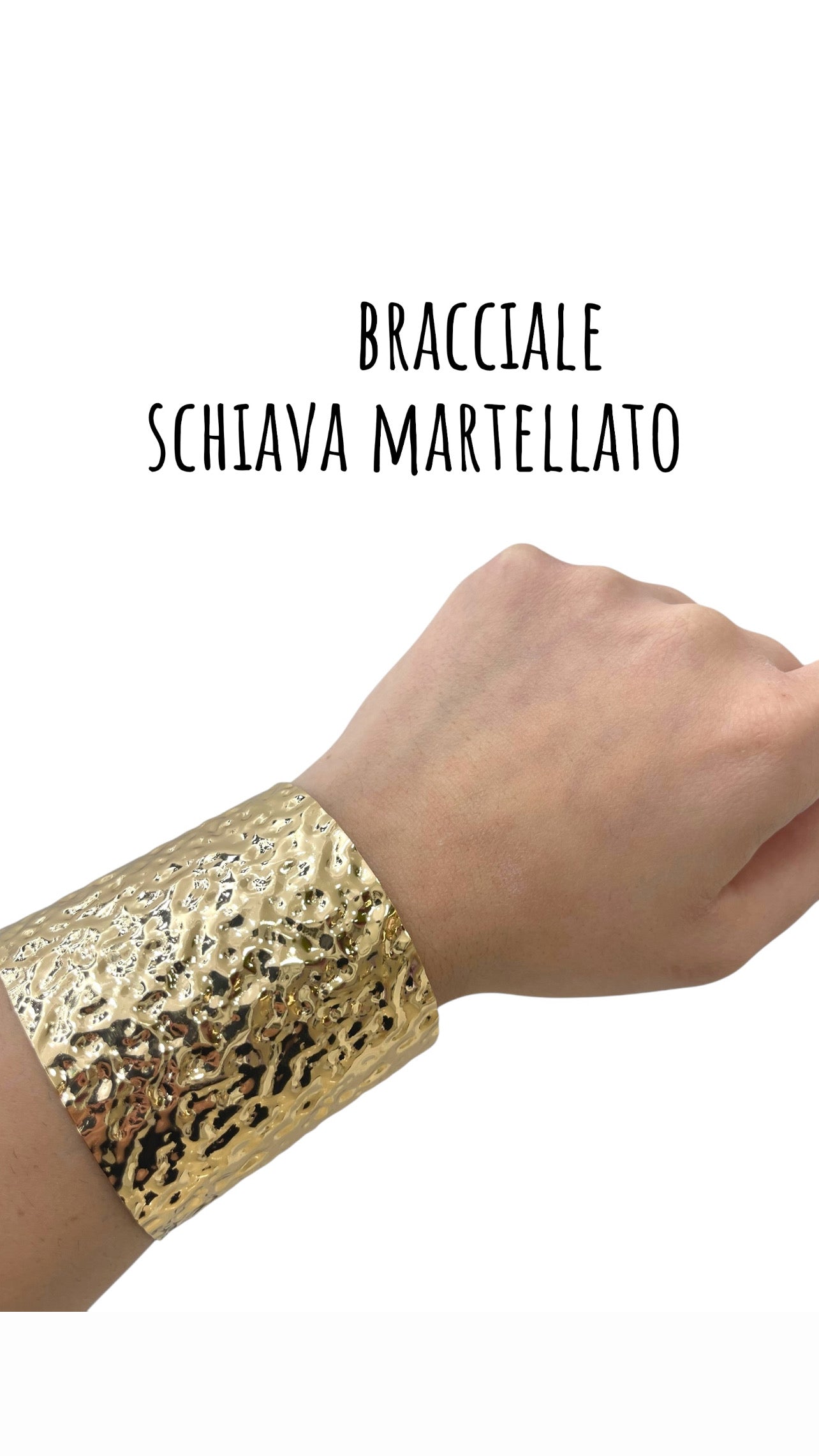Bracciale schiava martellato