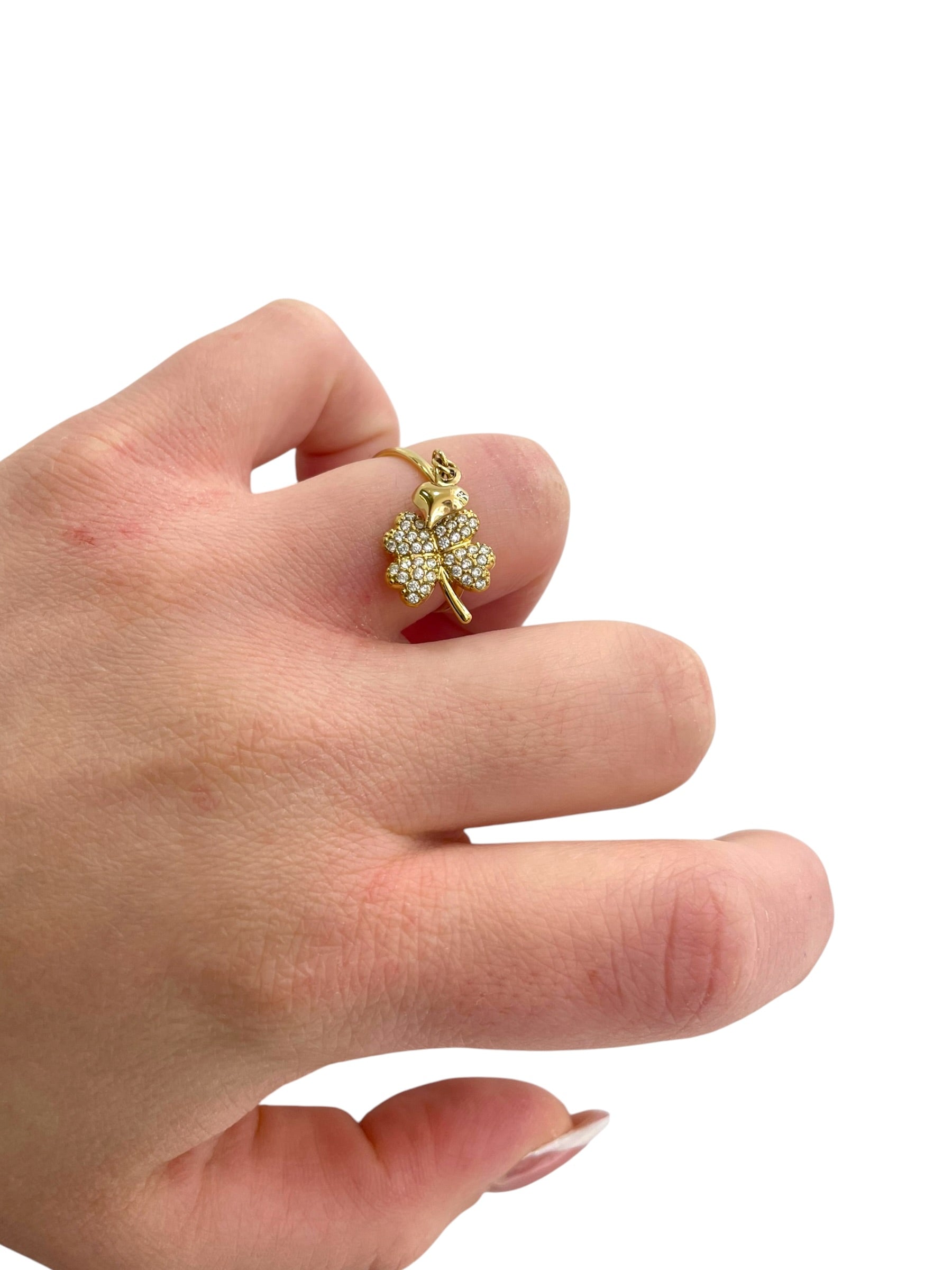 Anello quadrifoglio sonagli