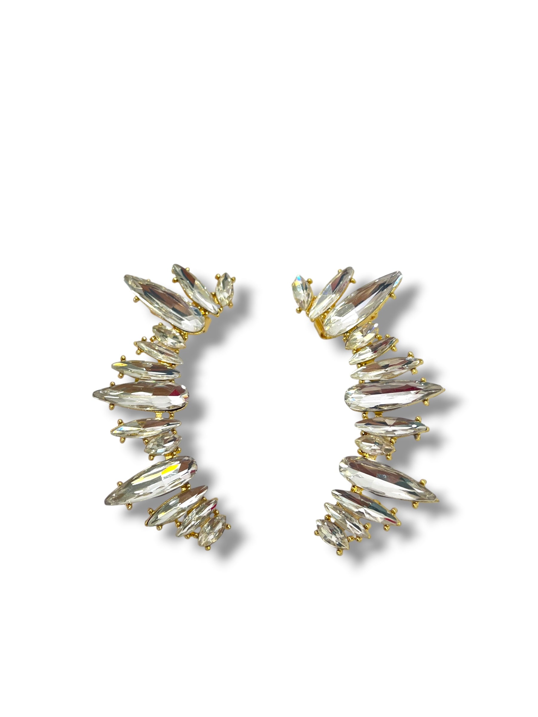 Earcuff Rombo Strass