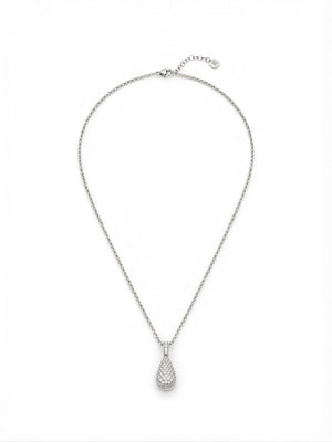 Collana goccia strass