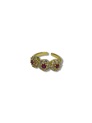 Anello 3 fiorellini