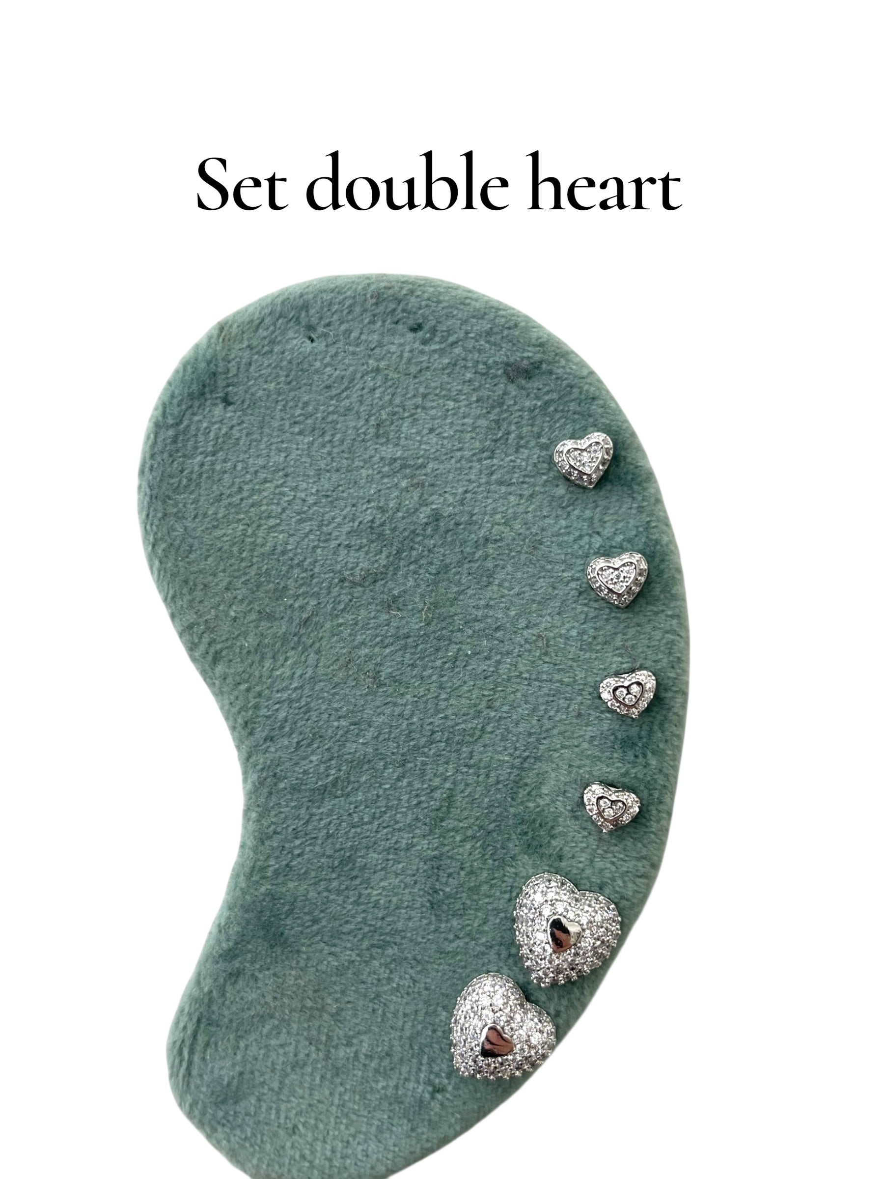 Set double heart