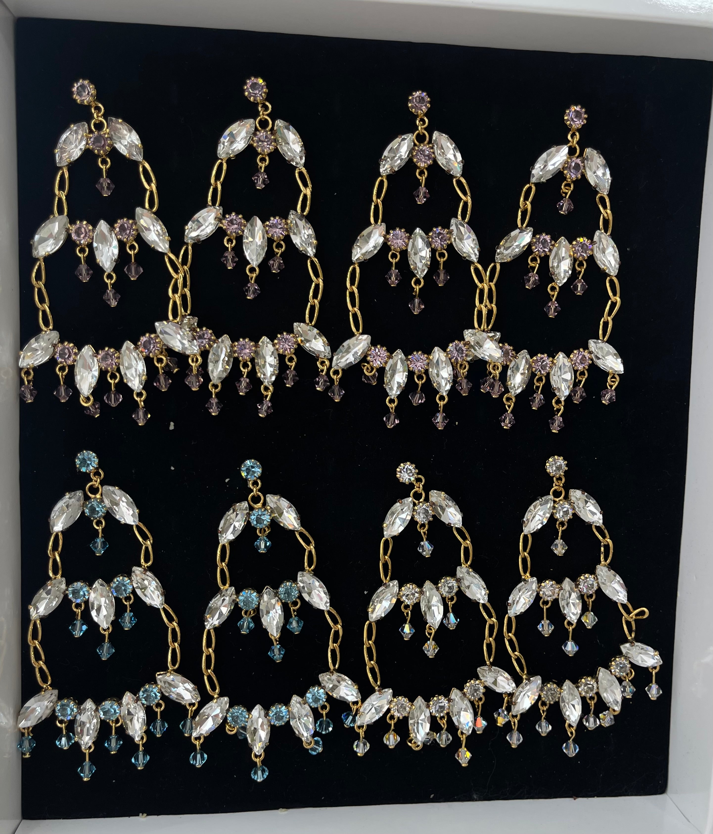 Orecchini cascata Swarovski