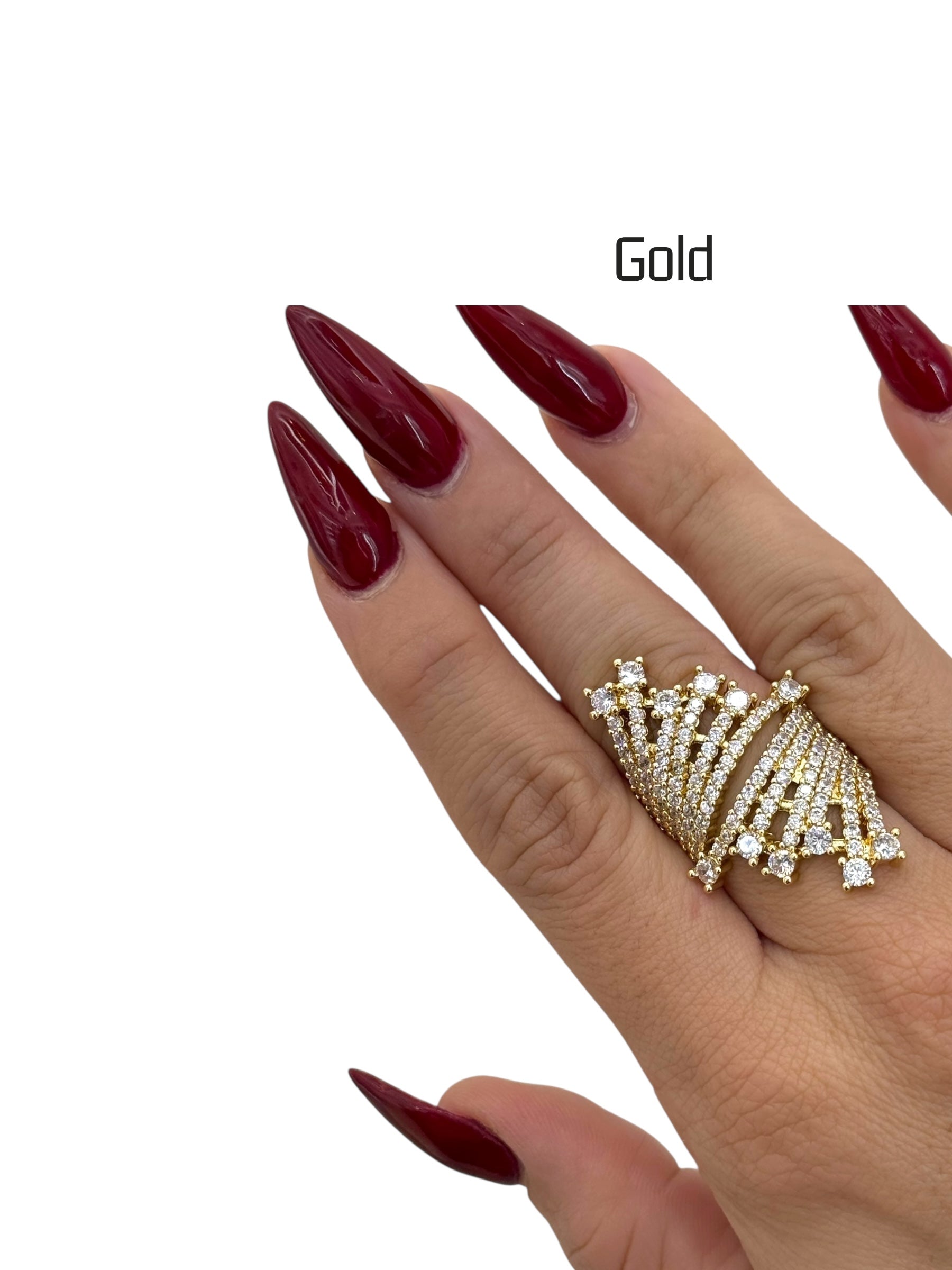 Anello fascia diamantini