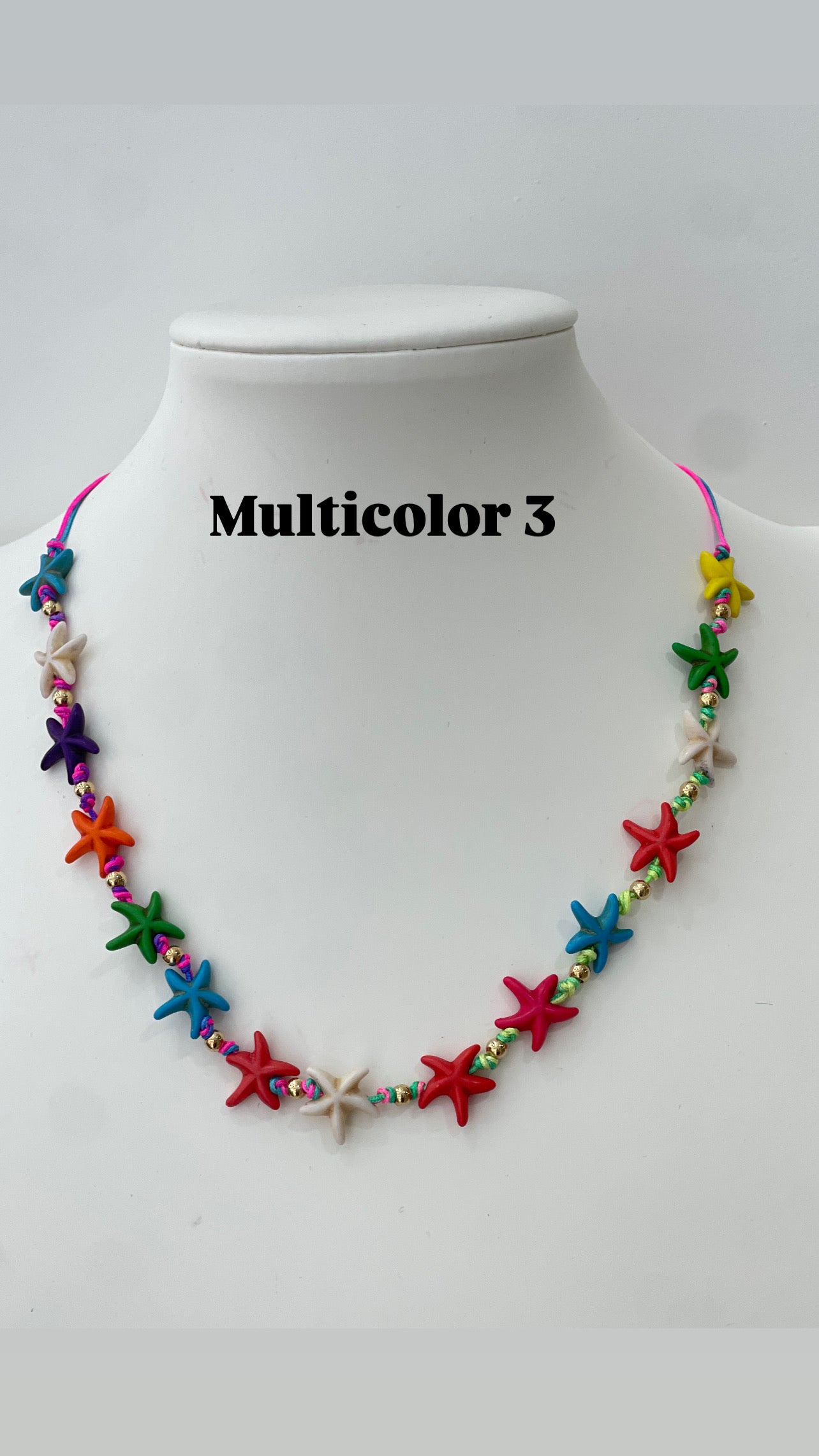 Collana multi stella marina