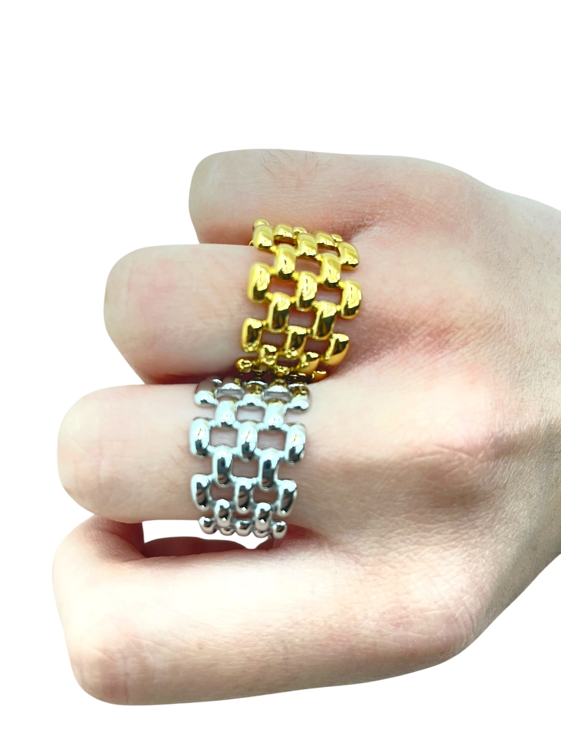 Anello maglia traforato