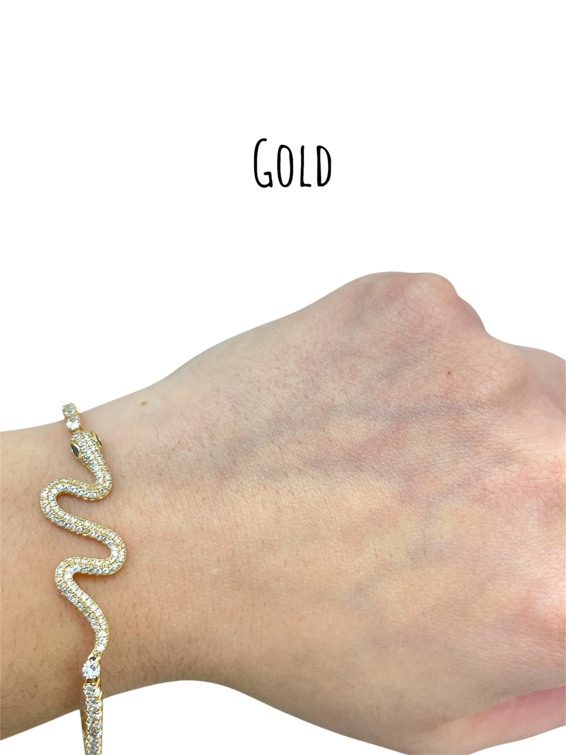 Bracciale serpente strass