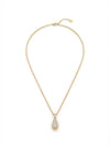Collana goccia strass