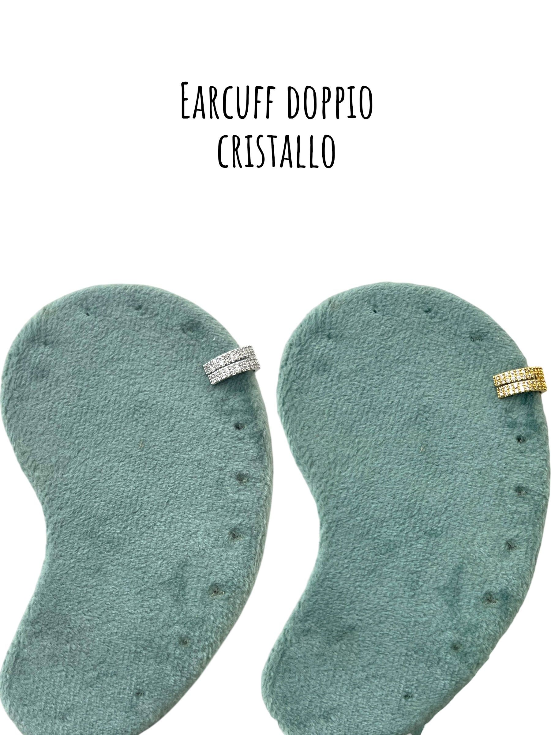 Earcuff doppio cristallo