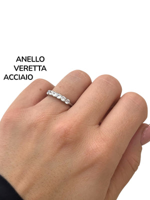 Anello veretta inossidabile