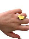 Anello cuore incisione inox