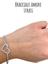 Bracciale amore strass