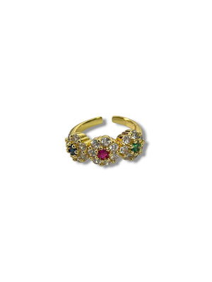 Anello 3 fiorellini