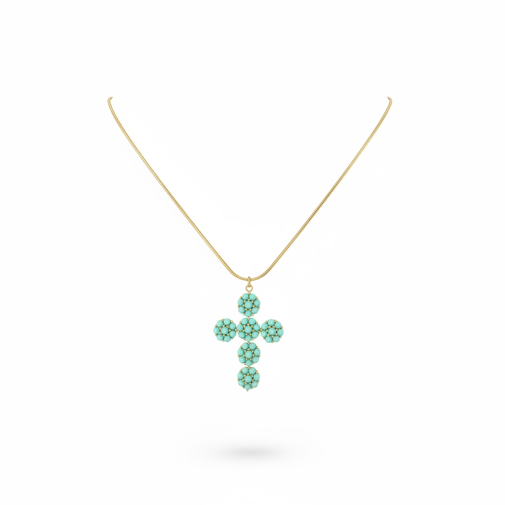 Collana croce  fantasy