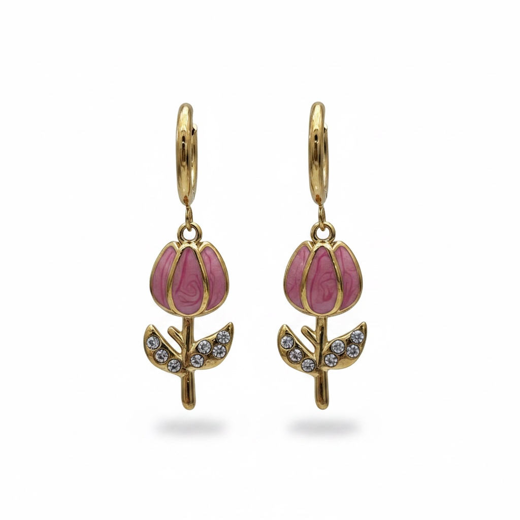 Orecchini Tulipan inox
