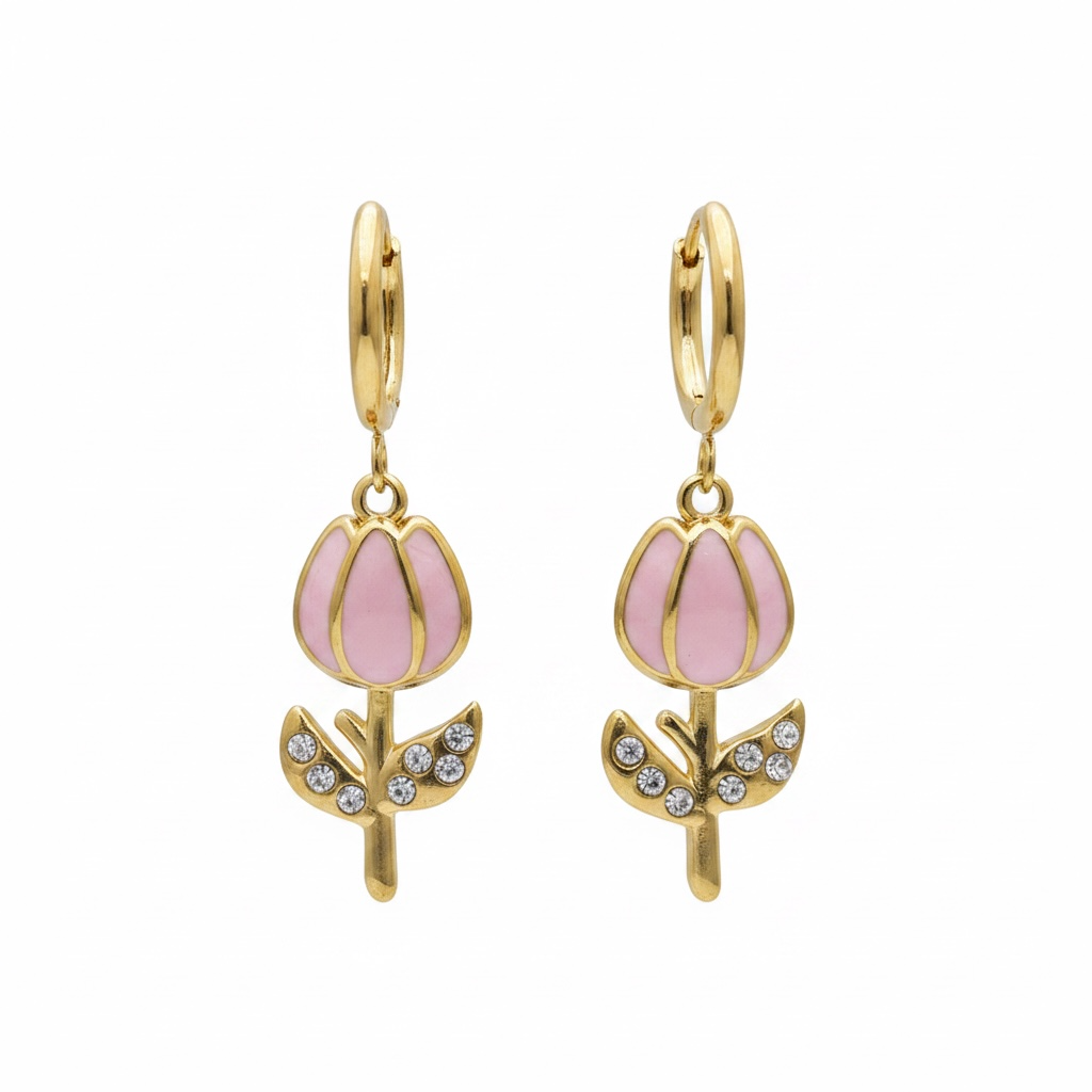 Orecchini Tulipan inox