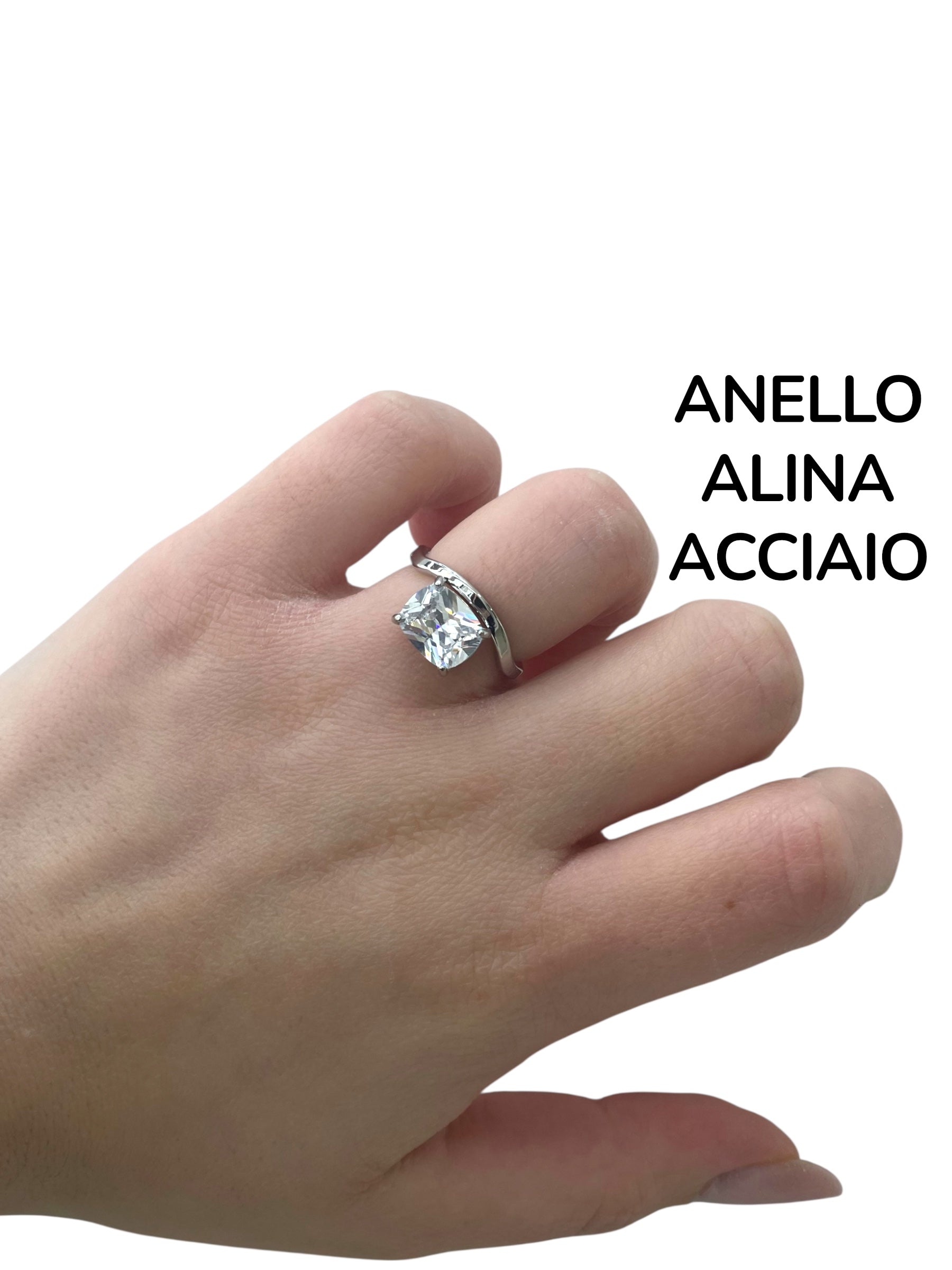 Anello alina acciaio