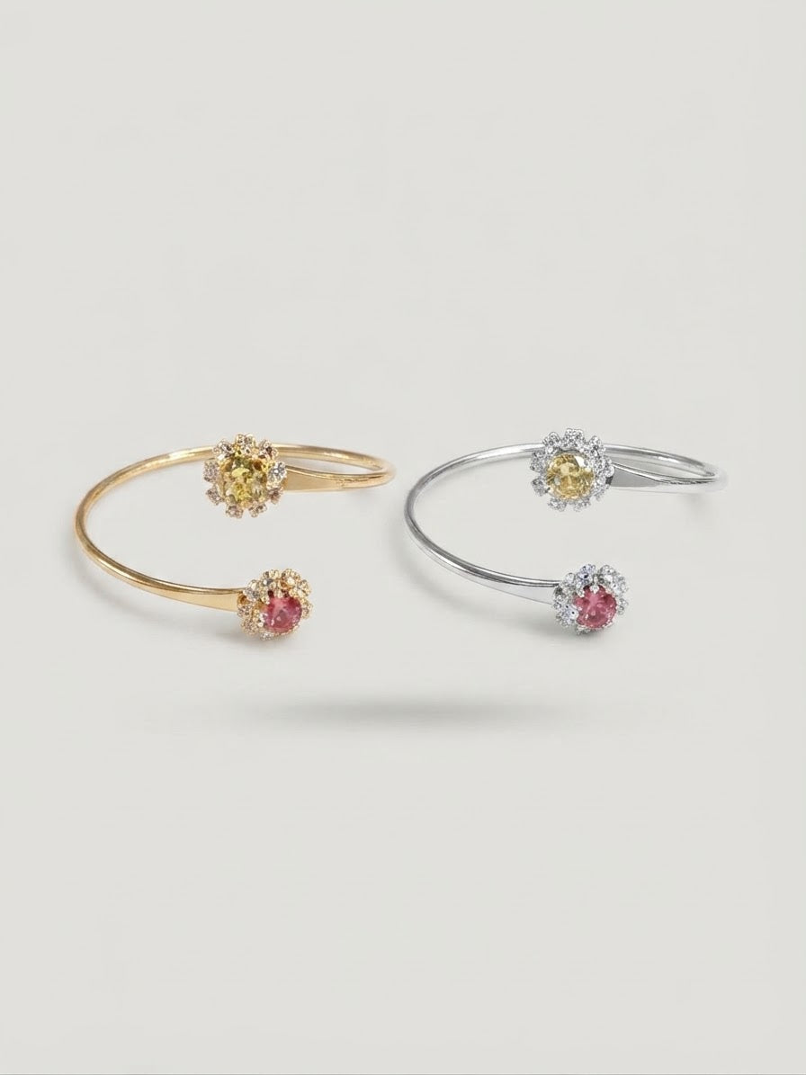 Bracciale duetto floreale