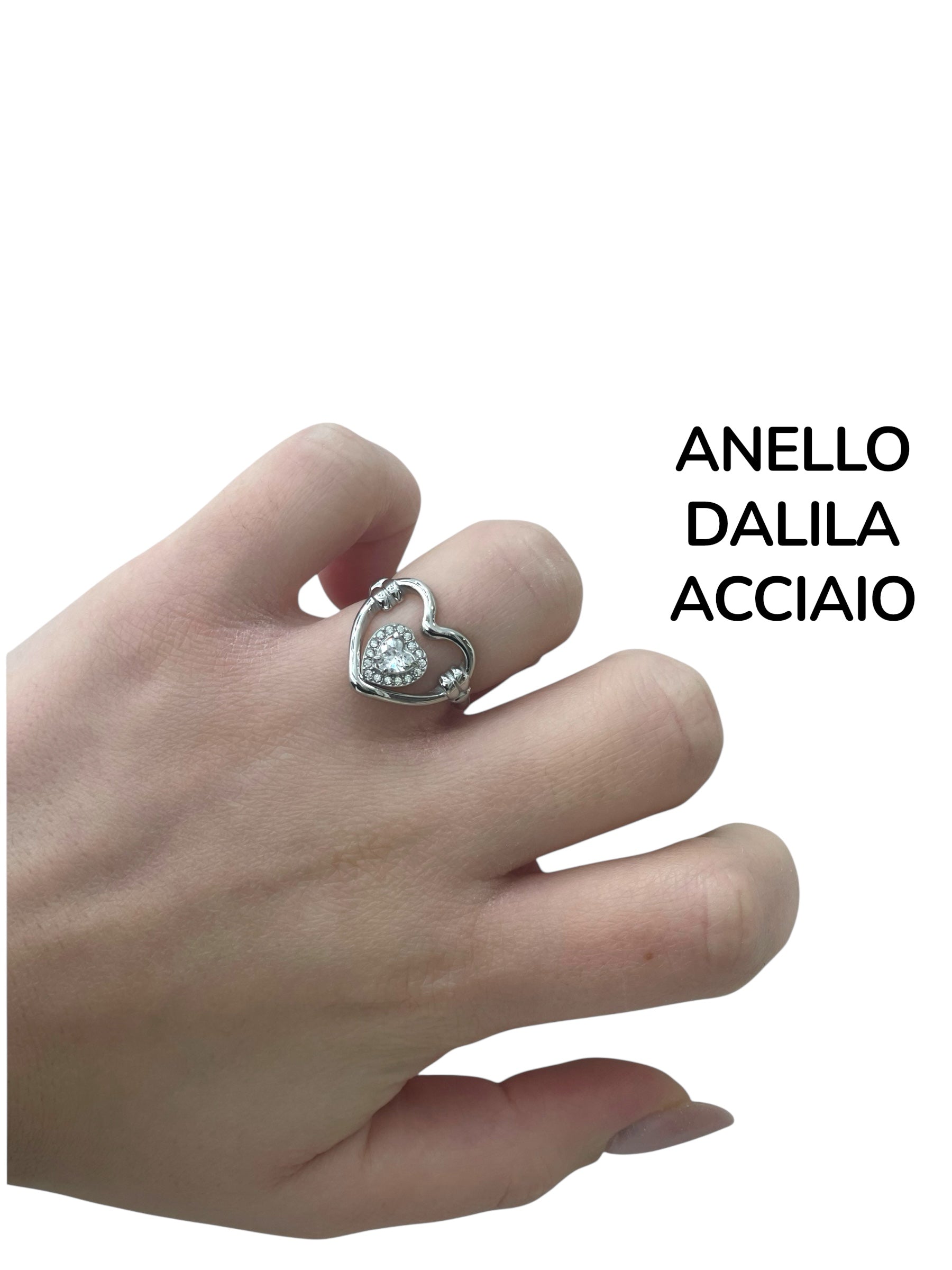 Anello Dalila acciaio