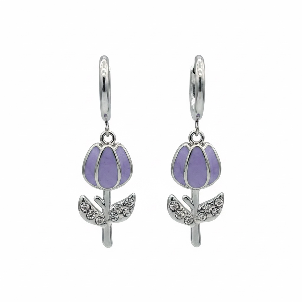 Orecchini Tulipan inox