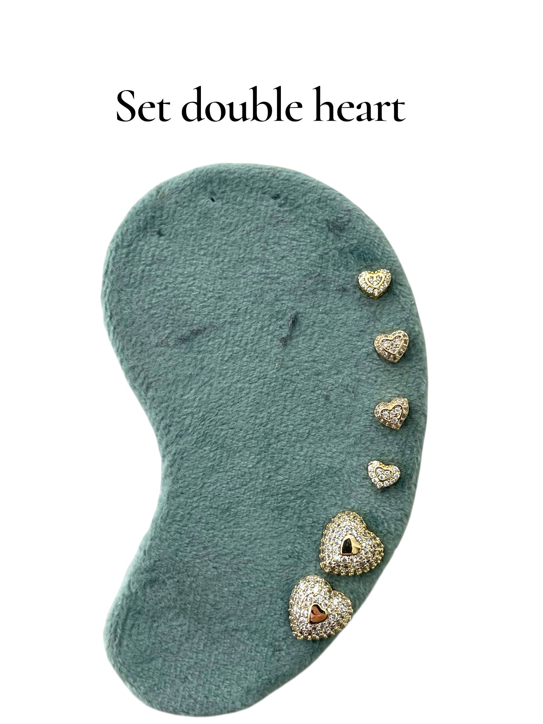 Set double heart