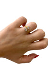 Anello sunny double in acciaio inossidabile