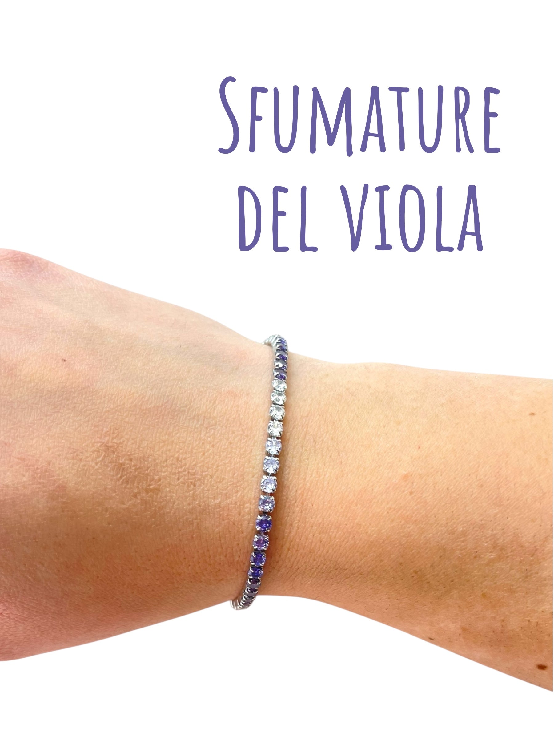 Bracciale tennis color