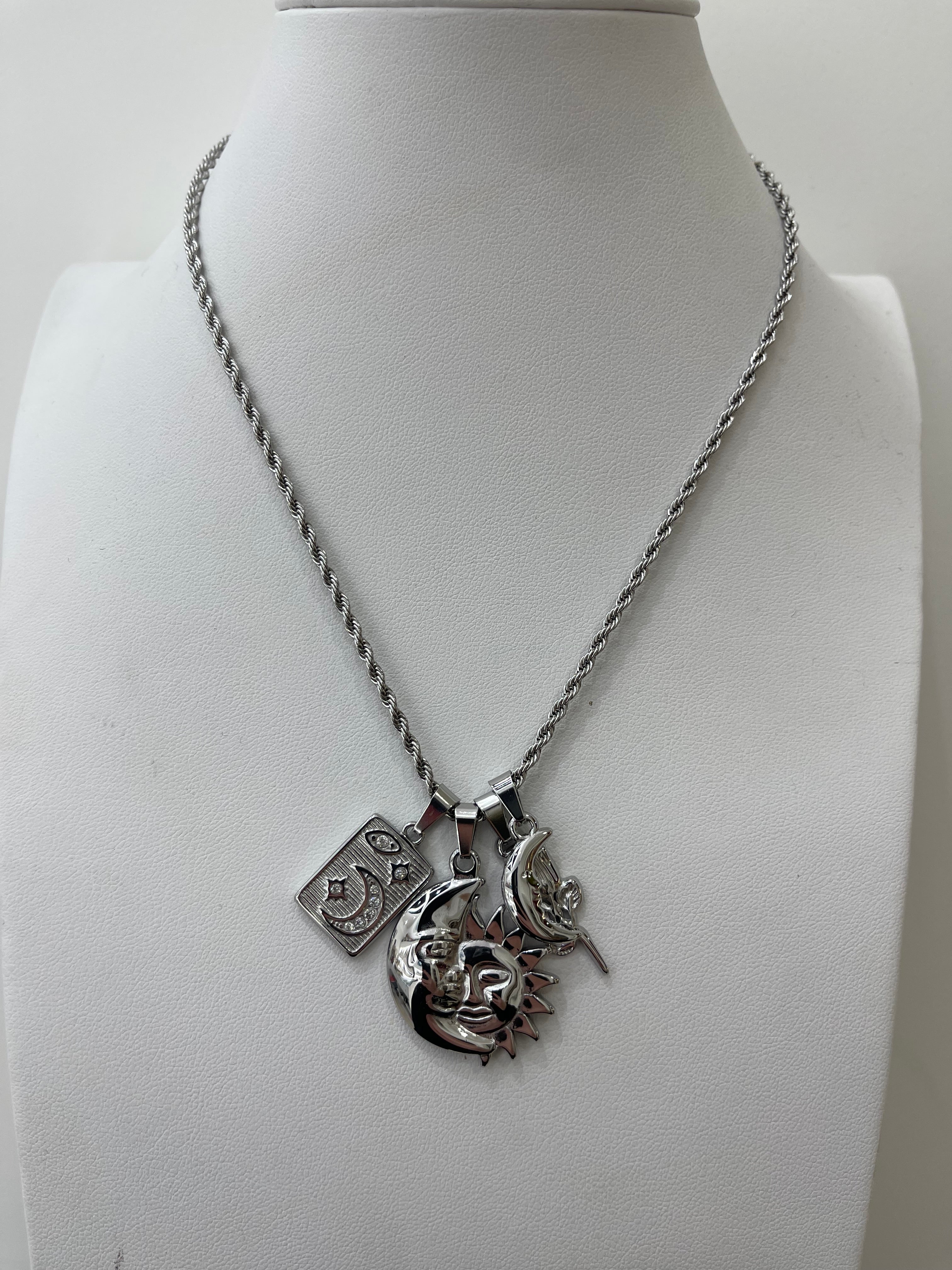 Collana sole e luna sonagli