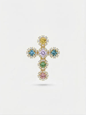 Anello cross fiorellini