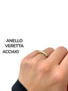 Anello veretta inossidabile