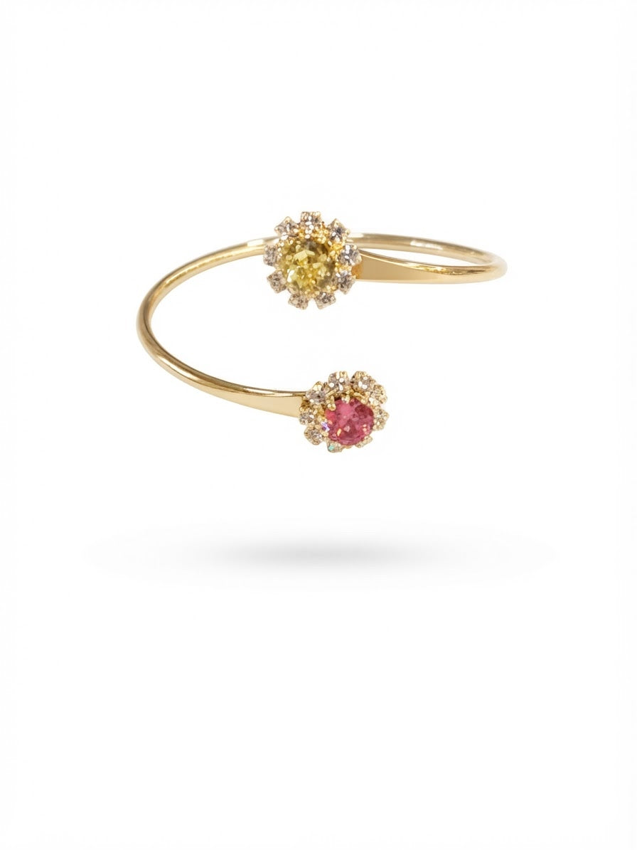 Bracciale duetto floreale